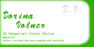 dorina volner business card